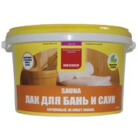 Лак для бань и саун Neomid Sauna